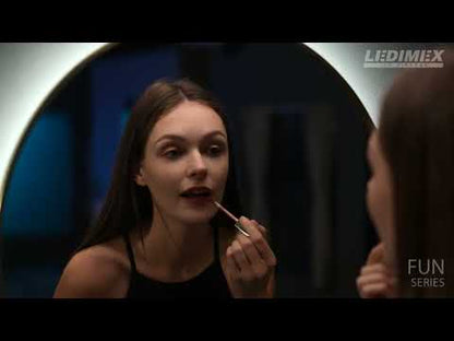 Espejo baño retroiluminado Fun oro cepillado