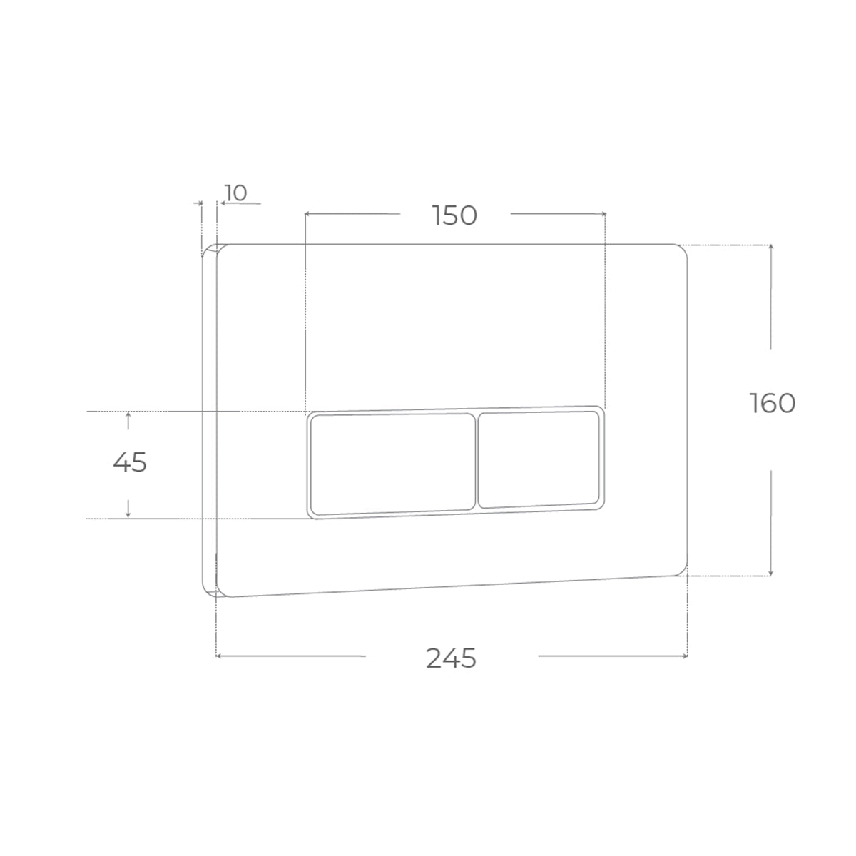 Pulsador cisterna empotrada - The Bath