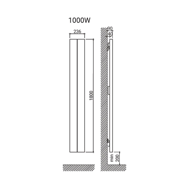 Radiador vertical Palaos