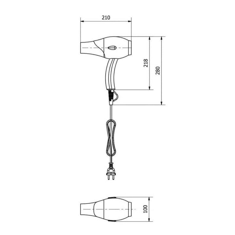Secador de pelo 2000w
