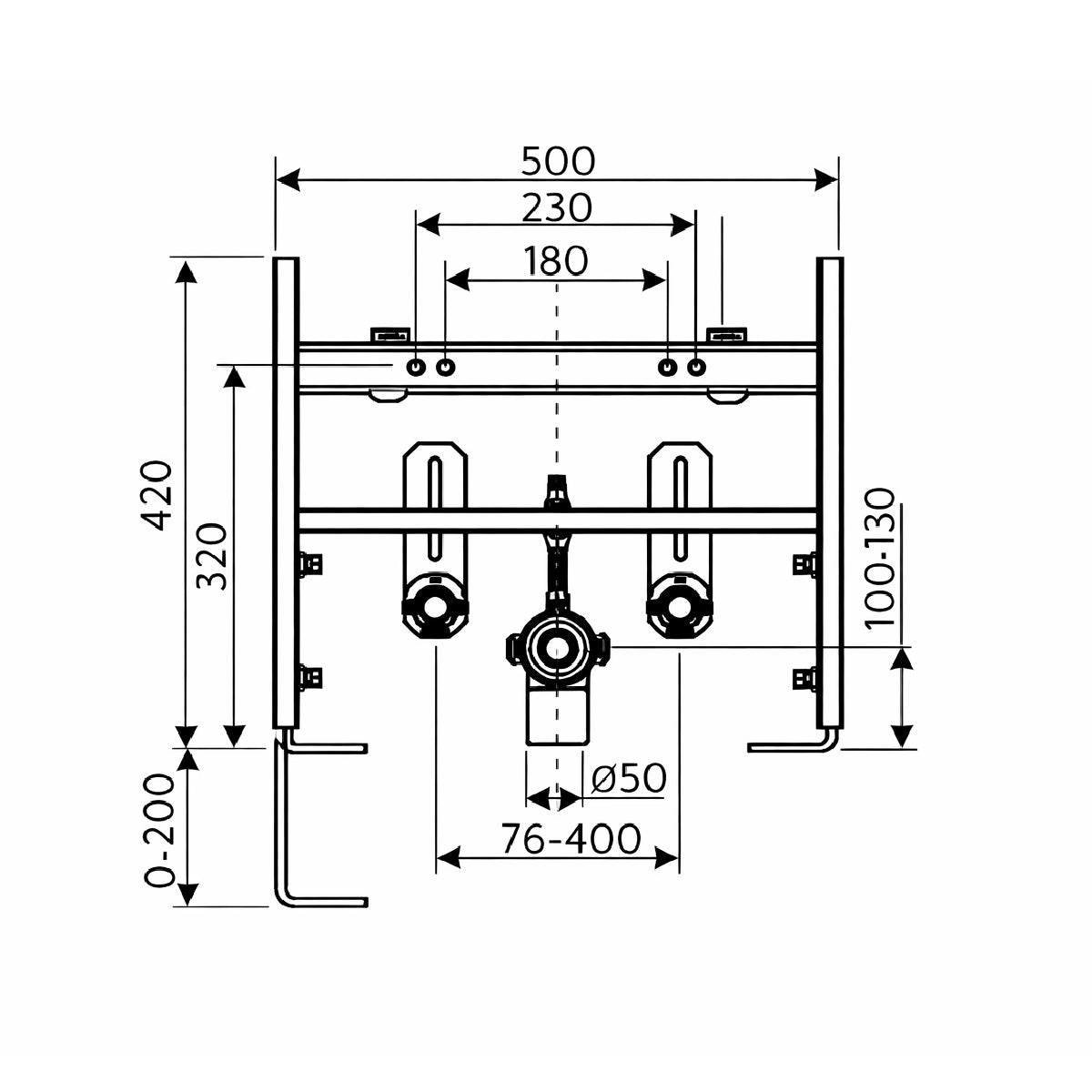 Soporte bidé suspendido Universal - The Bath