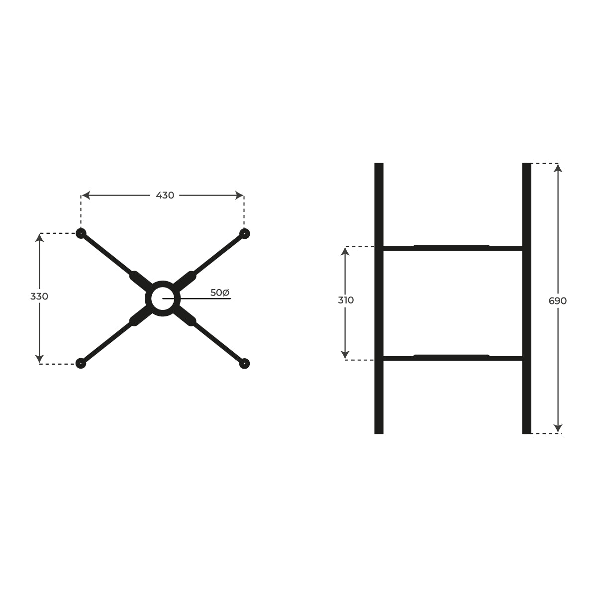 Soporte para lavabo suspendido - The Bath