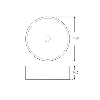 Lavabo de cemento Terra Round