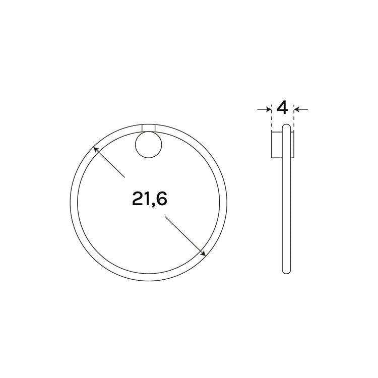 Toallero redondo Geyser