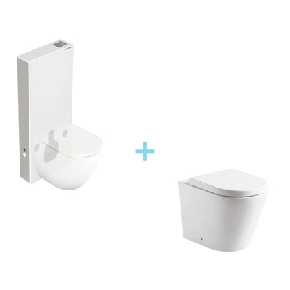 Pack Cisterna Vista white + Inodoro Venecia Compacto