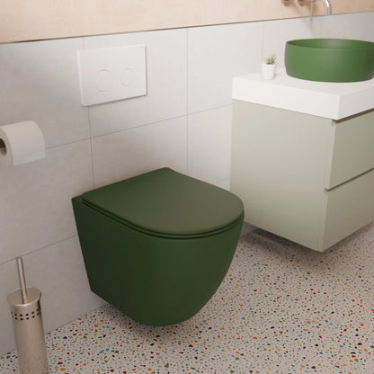Inodoro verde oscuro suspendido Jana - Thebath