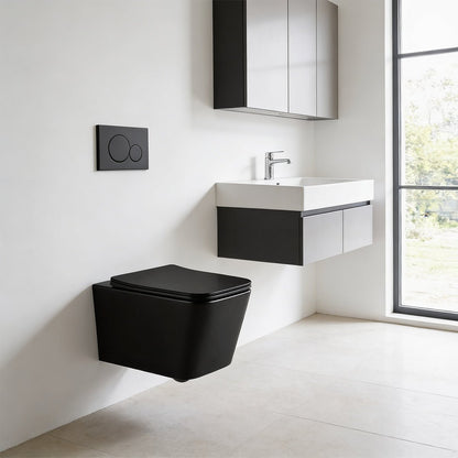 Wc suspendido Corvo Rimless Mate - The Bath